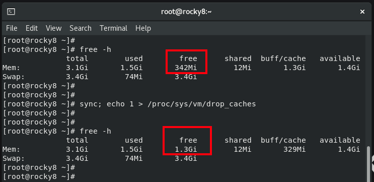 Clear Disk Cache in Linux