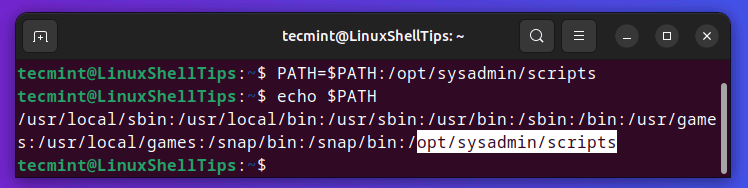 Add Directory to PATH in Linux