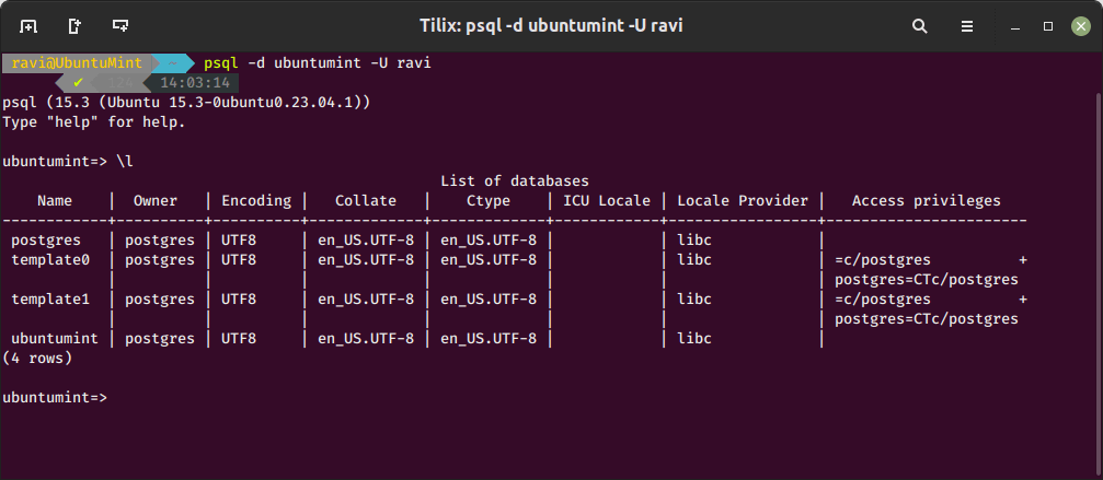 Connect to PostgreSQL Database