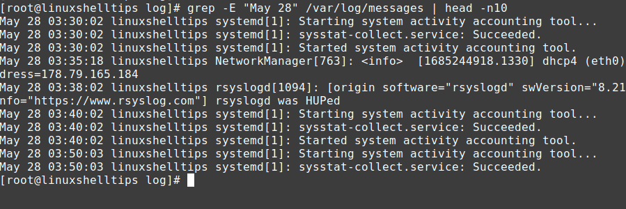Filter Logs with Grep Command