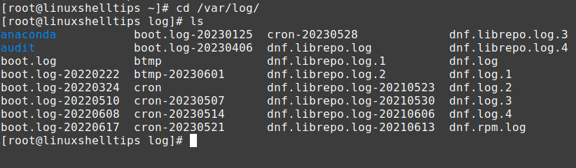 Linux /var/log Directory