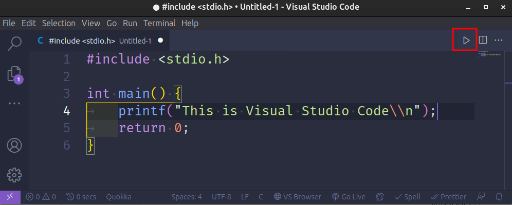Run C Code in Visual Studio Code