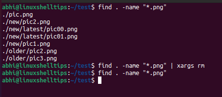 Delete Files Recursively with Extension