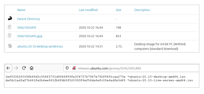 Download Ubuntu File with Checksum