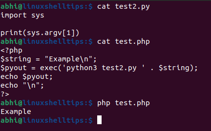 Execute Python Script Using PHP
