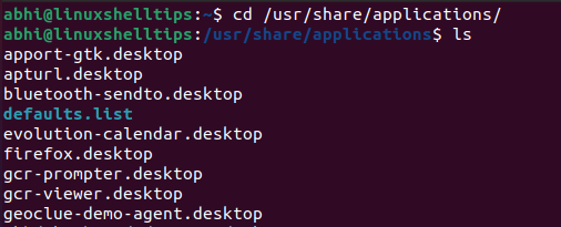 List Ubuntu Desktop Applications
