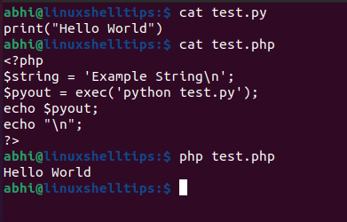 Run Python Script Using PHP