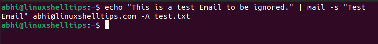 Send an Email with File Attachement from Terminal