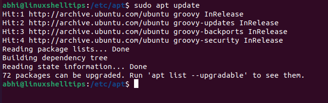 Verify Ubuntu System Update