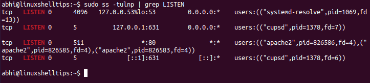 Find Process with Port Number