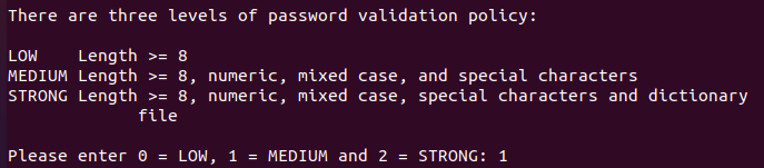 Choose MySQL Password Strength