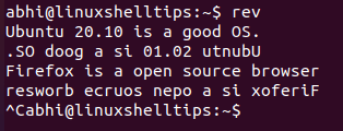 Rev Command Example