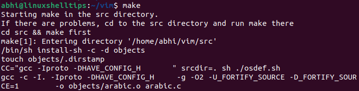 Compile Vim from Source Code