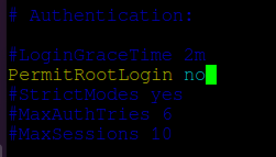 Disable SSH Root Login