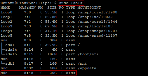 List Block Devices