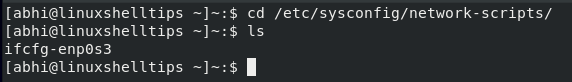 List Network Interface Files