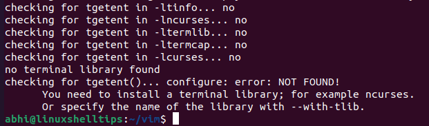 Run Configure Script
