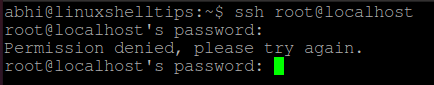 SSH Permission Denied Error