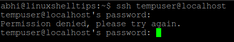 SSH Permission Denied Error