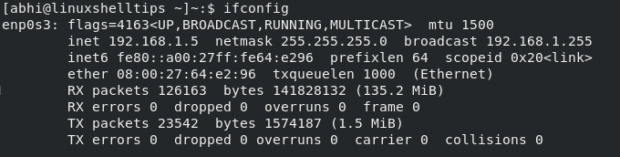 Verify IP Address in CentOS