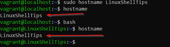 Change Debian Hostname Temporary