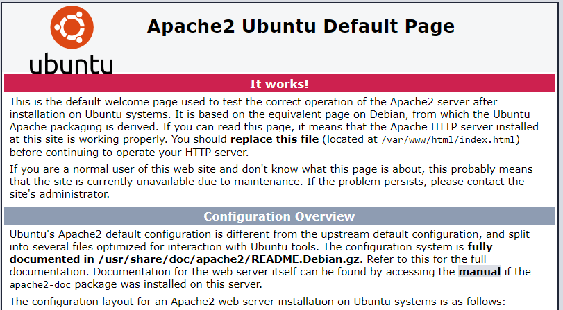 Check Apache Web Page on Ubuntu