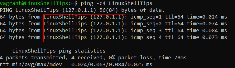 Verify Hostname Connectivity