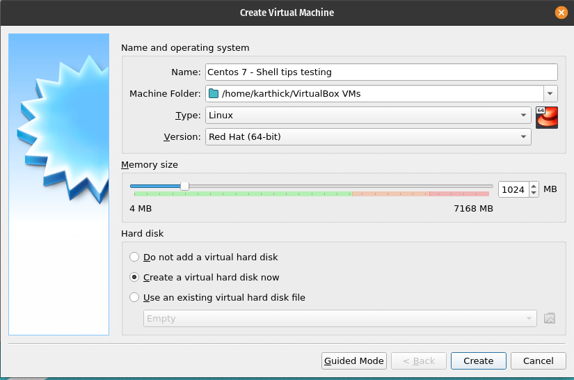 Virtual Machine Hardware Settings