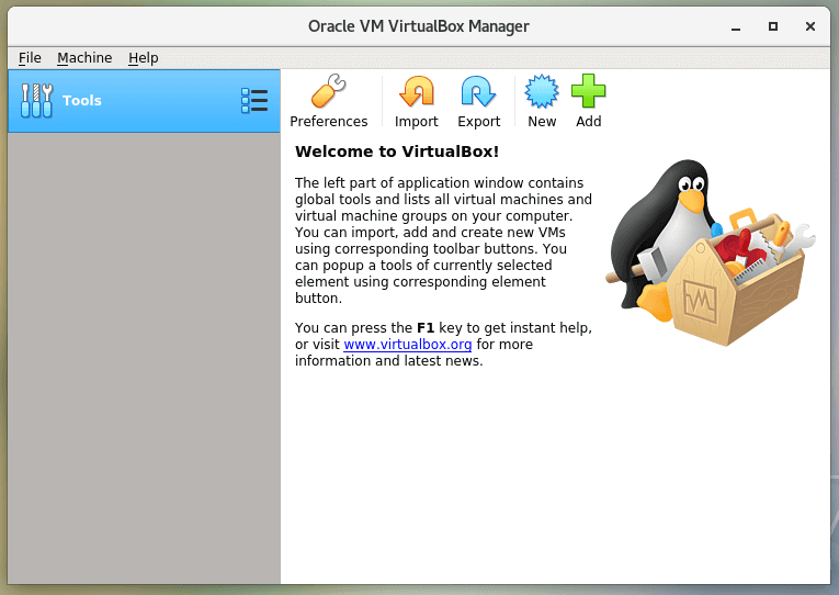 Running VirtualBox in Linux