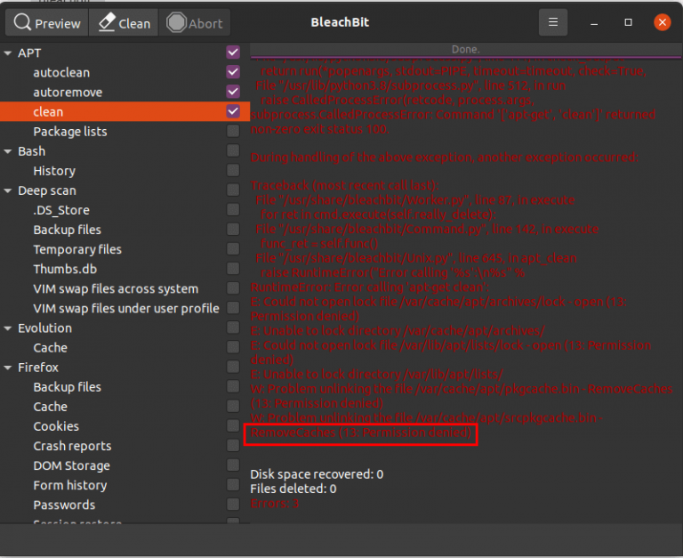 How to Clean Your Ubuntu System Using Bleachbit Tool