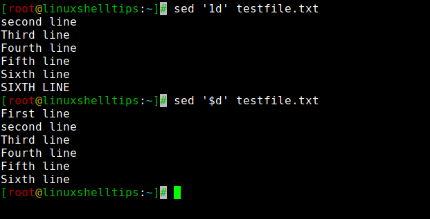 Delete First and Last Lines from File