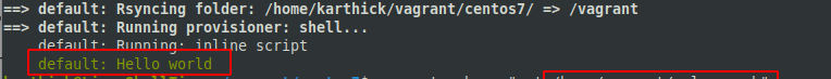 Run Script in Vagrant