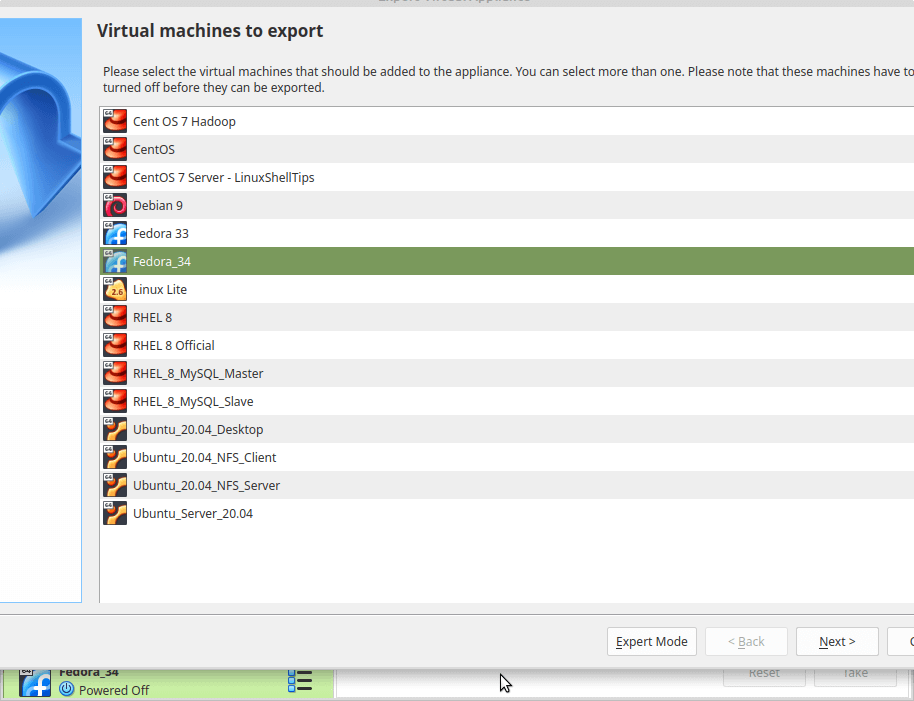 VirtualBox Virtual Machines