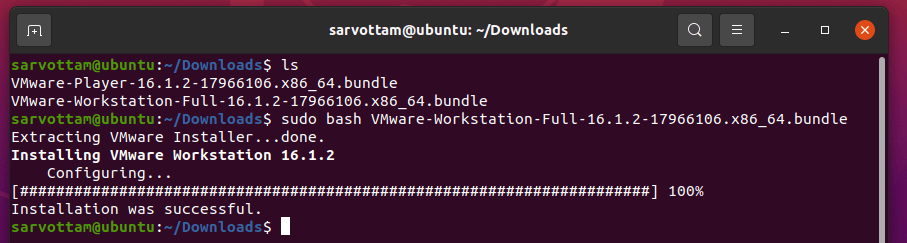 Install VMware Workstation Pro in Ubuntu