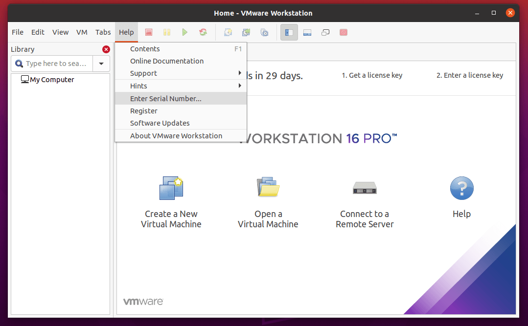 VMware Workstation Pro Serial Number