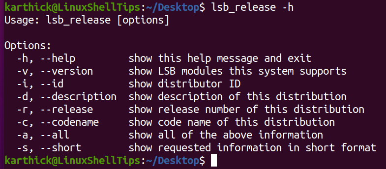 lsb_release Help
