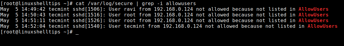 Check SSH Logs