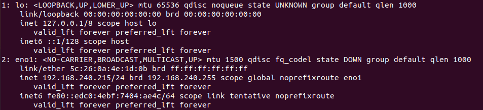 Check Network IP Address in Rocky Linux