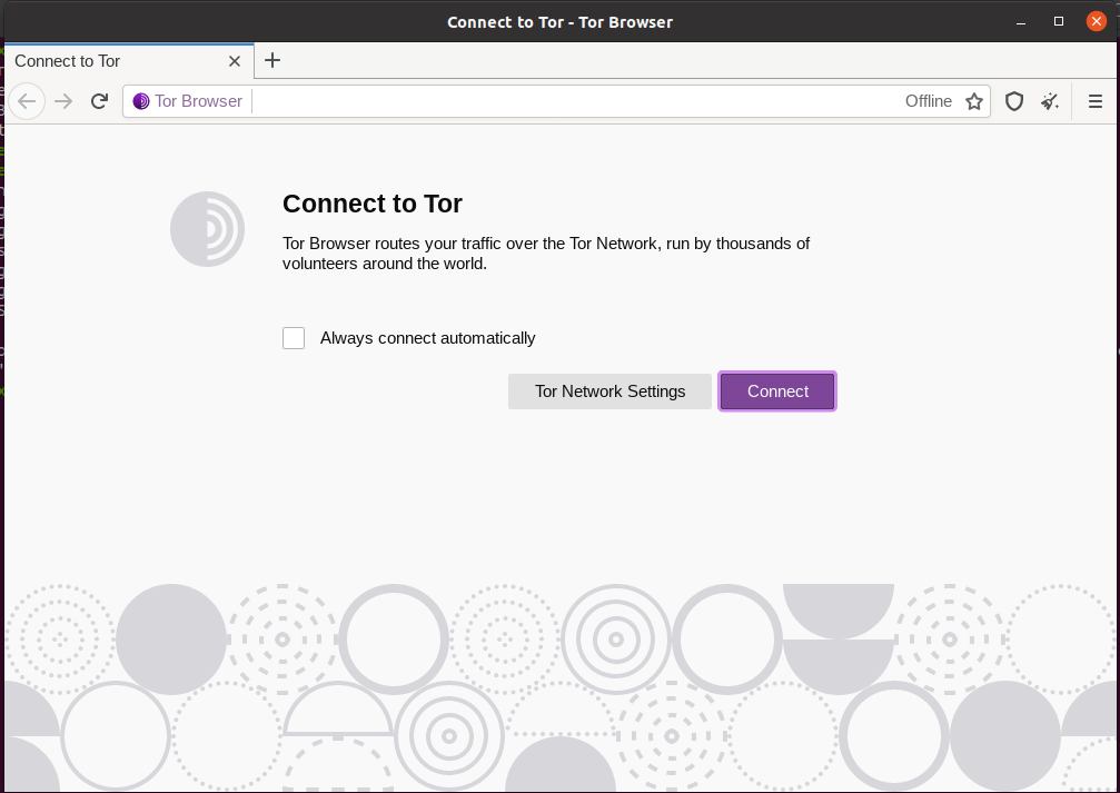 Connect Tor Browser in Linux