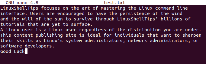 Create Text File in Linux