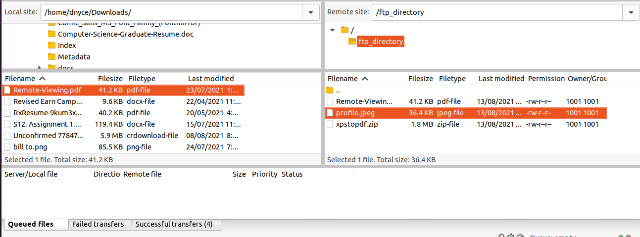 FileZilla FTP Download and Upload Files