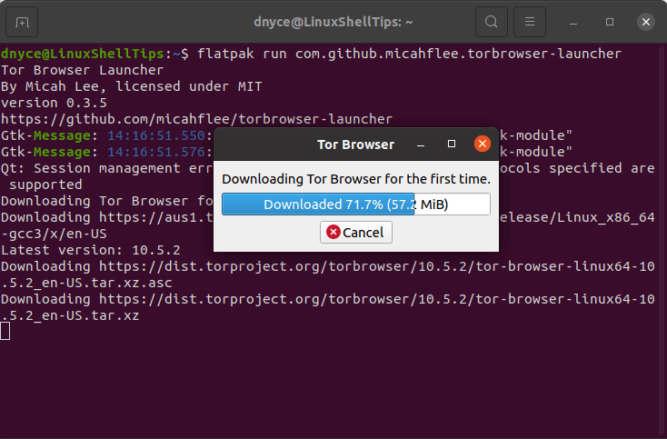 Installing Tor Browser in Linux