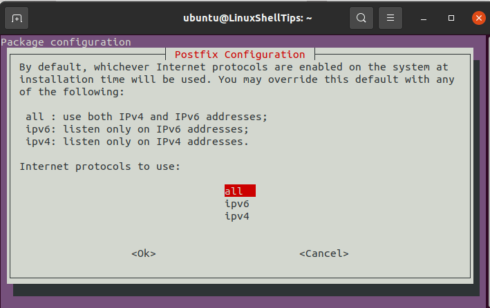 Postfix Internet Protocols