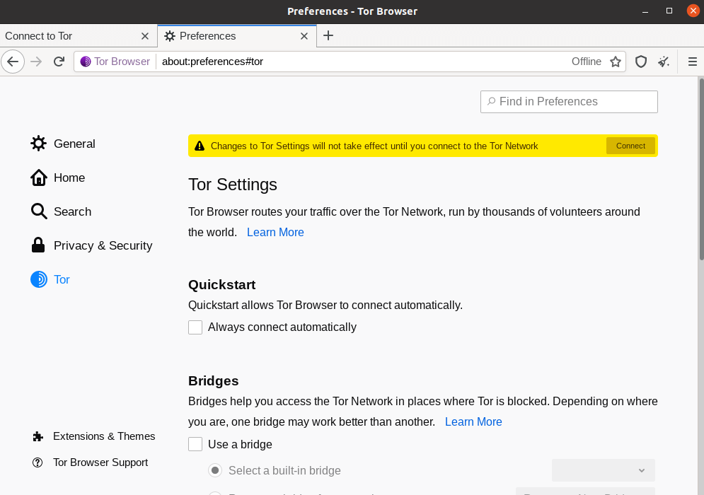 Tor Network Settings