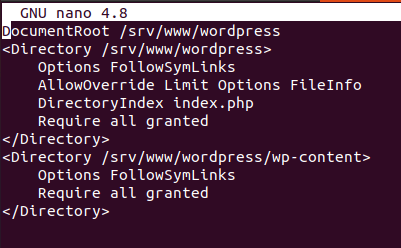 Apache WordPress Configuration
