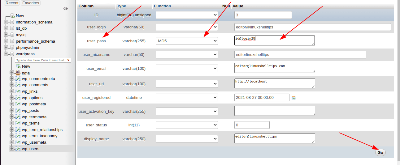 Change WordPress Admin Password