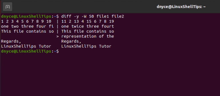 How to Compare Two Files in Linux Terminal