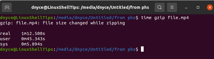 Compress File with Gzip