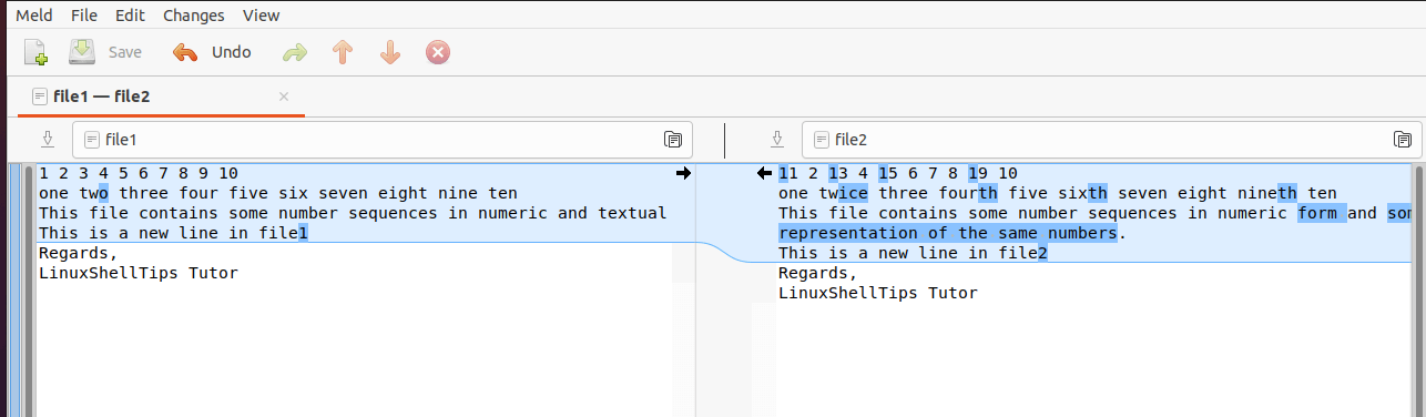 Edit Compare Files in Linux