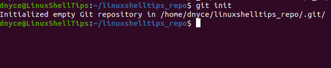 Initialize Git in Linux